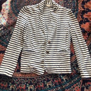 J crew striped blazer